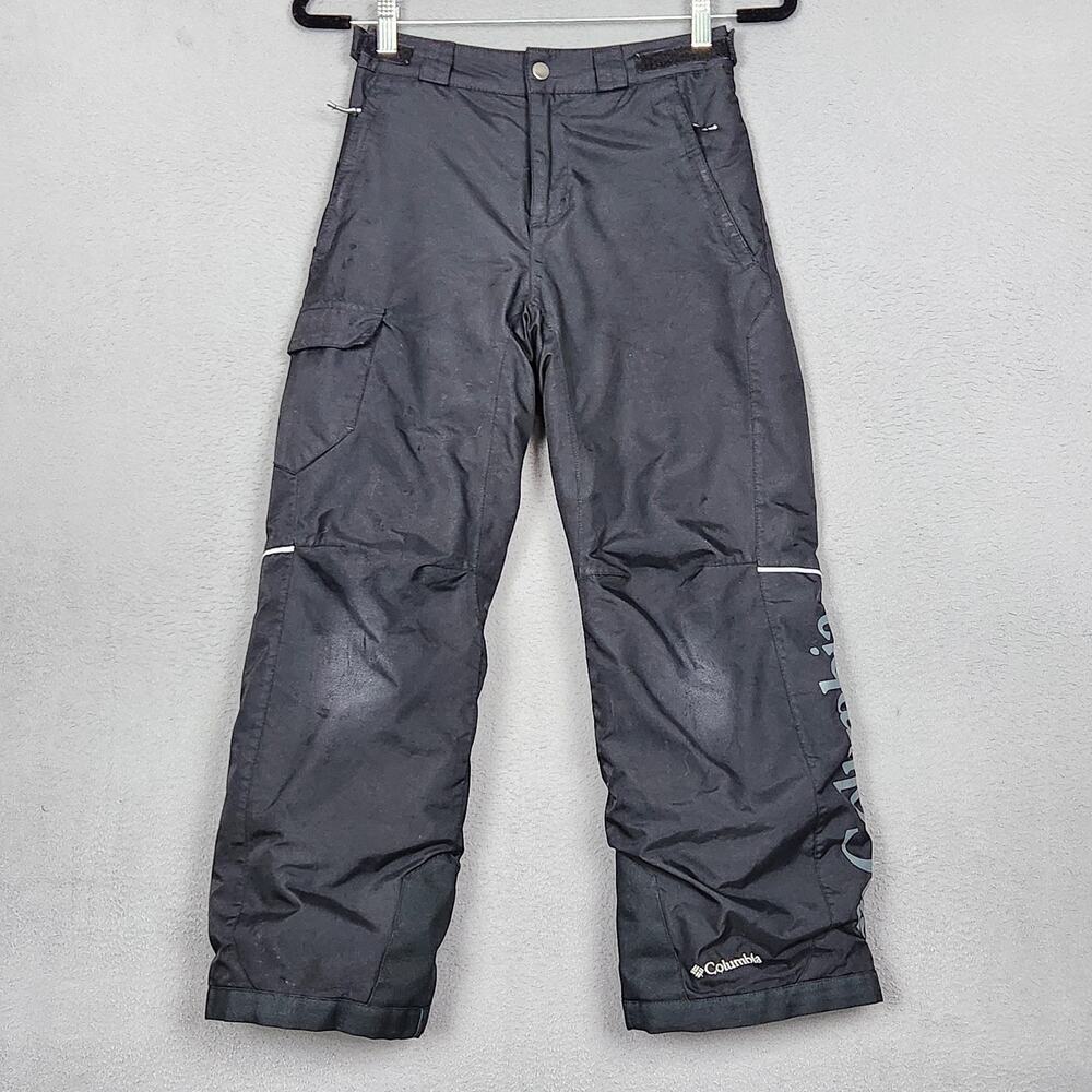 Columbia Bugaboo Snow Pants Youth Medium 10/12 Black Omni-Tech Omni-Heat
